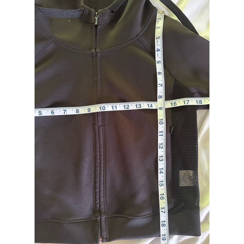 Marc‎ New York Performance Cropped Jacket Hooded Sexy Mesh Back Pockets sz Small - Picture 4 of 6